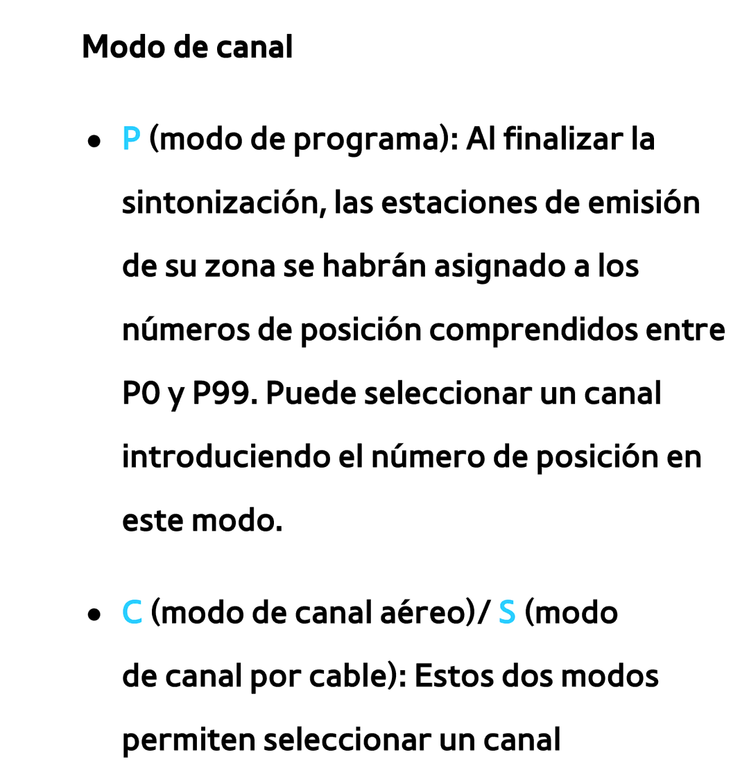 Samsung UE40ES6800SXXC, UE40ES6100WXZG, UE32ES5500WXXH, UE46ES5500WXTK, UE50ES6100WXXH, UE46ES5500WXXH manual Modo de canal 