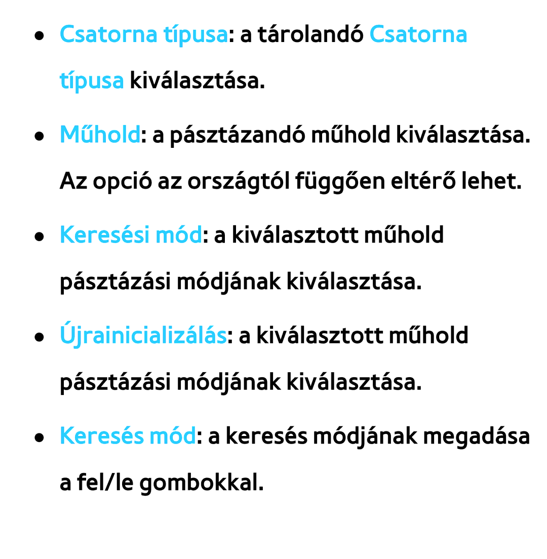 Samsung UE37ES6710SXXH, UE40ES6100WXZG, UE32ES6750SXZG manual Csatorna típusa a tárolandó Csatorna típusa kiválasztása 