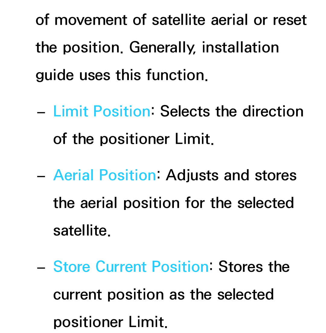 Samsung UE50ES6300SXXN, UE40ES6100WXZG, UE40ES5500WXZG, UE32ES6750SXZG, UE32ES6570SXXH manual Store Current Position Stores 