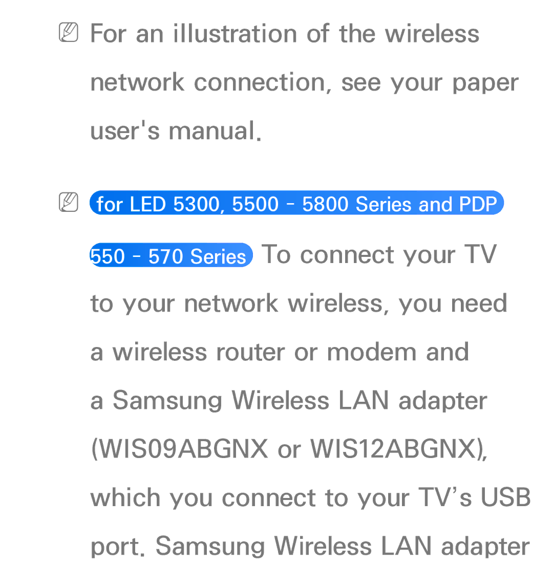 Samsung UE40ES6560SXZF, UE40ES6100WXZG, UE40ES5500WXZG, UE32ES6750SXZG manual NN for LED 5300, 5500 5800 Series and PDP 