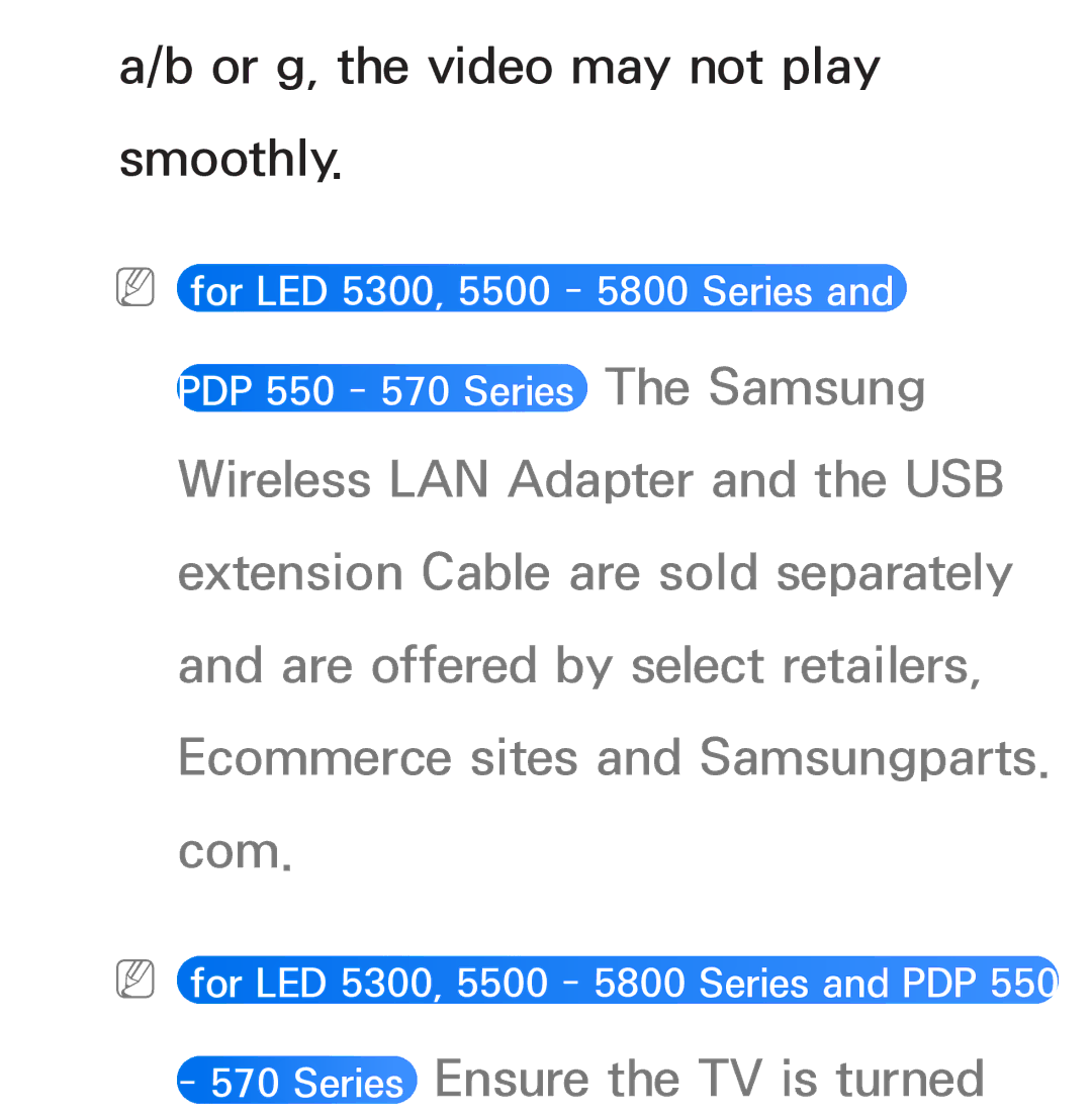 Samsung UE55ES6300SXZF, UE40ES6100WXZG, UE40ES5500WXZG, UE32ES6750SXZG, UE32ES6570SXXH manual Series Ensure the TV is turned 