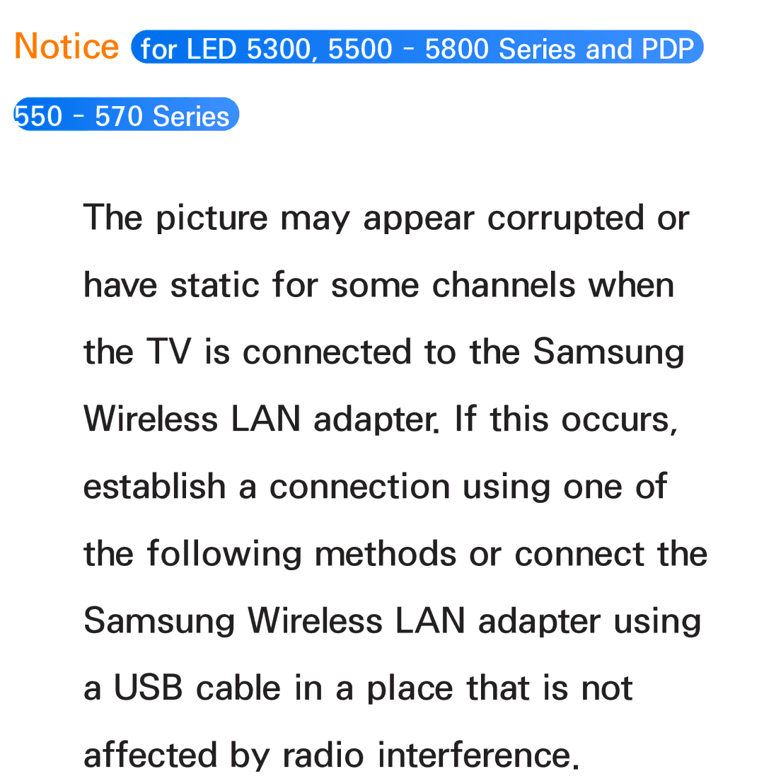 Samsung UE50EH5300WXZF, UE40ES6100WXZG, UE40ES5500WXZG, UE32ES6750SXZG, UE32ES6570SXXH, UE32ES5700SXZG manual 550 570 Series 