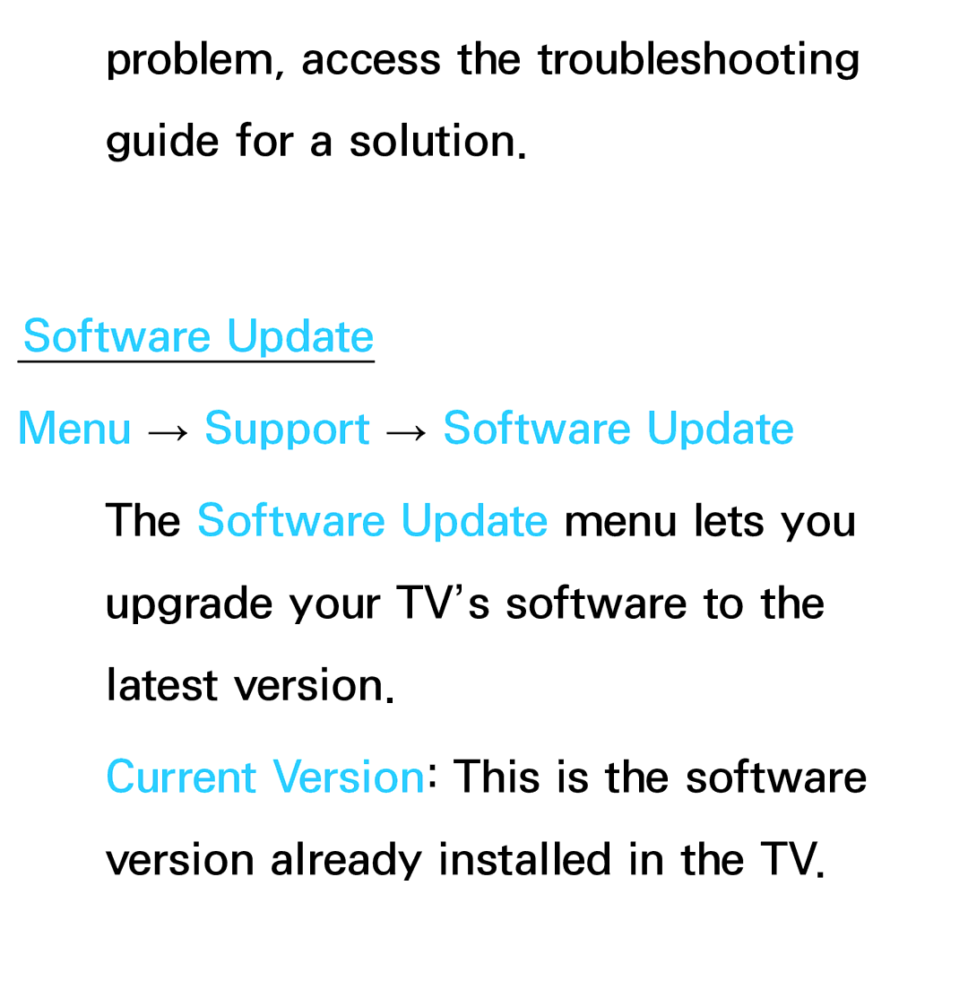 Samsung UA32ES5600WXSH, UE40ES6100WXZG, UE40ES5500WXZG manual Problem, access the troubleshooting guide for a solution 