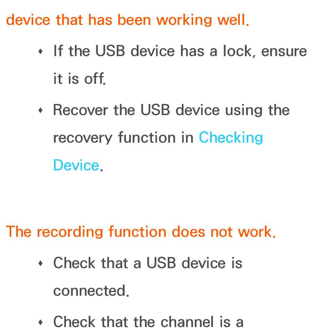 Samsung UE32ES6100WXZF, UE40ES6100WXZG, UE40ES5500WXZG, UE32ES6750SXZG, UE32ES6570SXXH manual Device that has been working well 