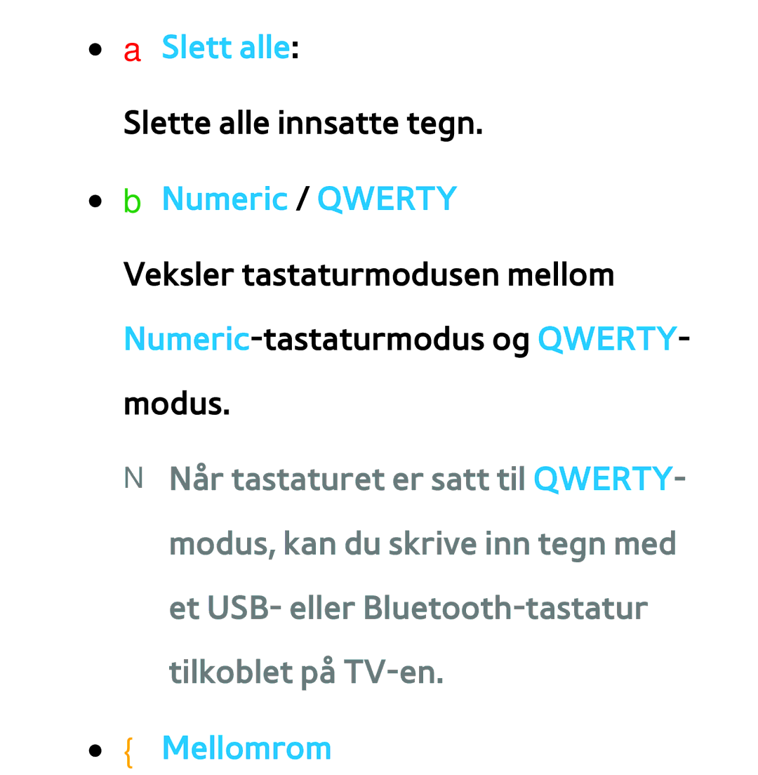 Samsung UE75ES9005UXXE, UE40ES7005UXXE, UE46ES8005UXXE, UE40ES8005UXXE, UE65ES8005UXXE, UE46ES7005UXXE ASlett alle, Mellomrom 