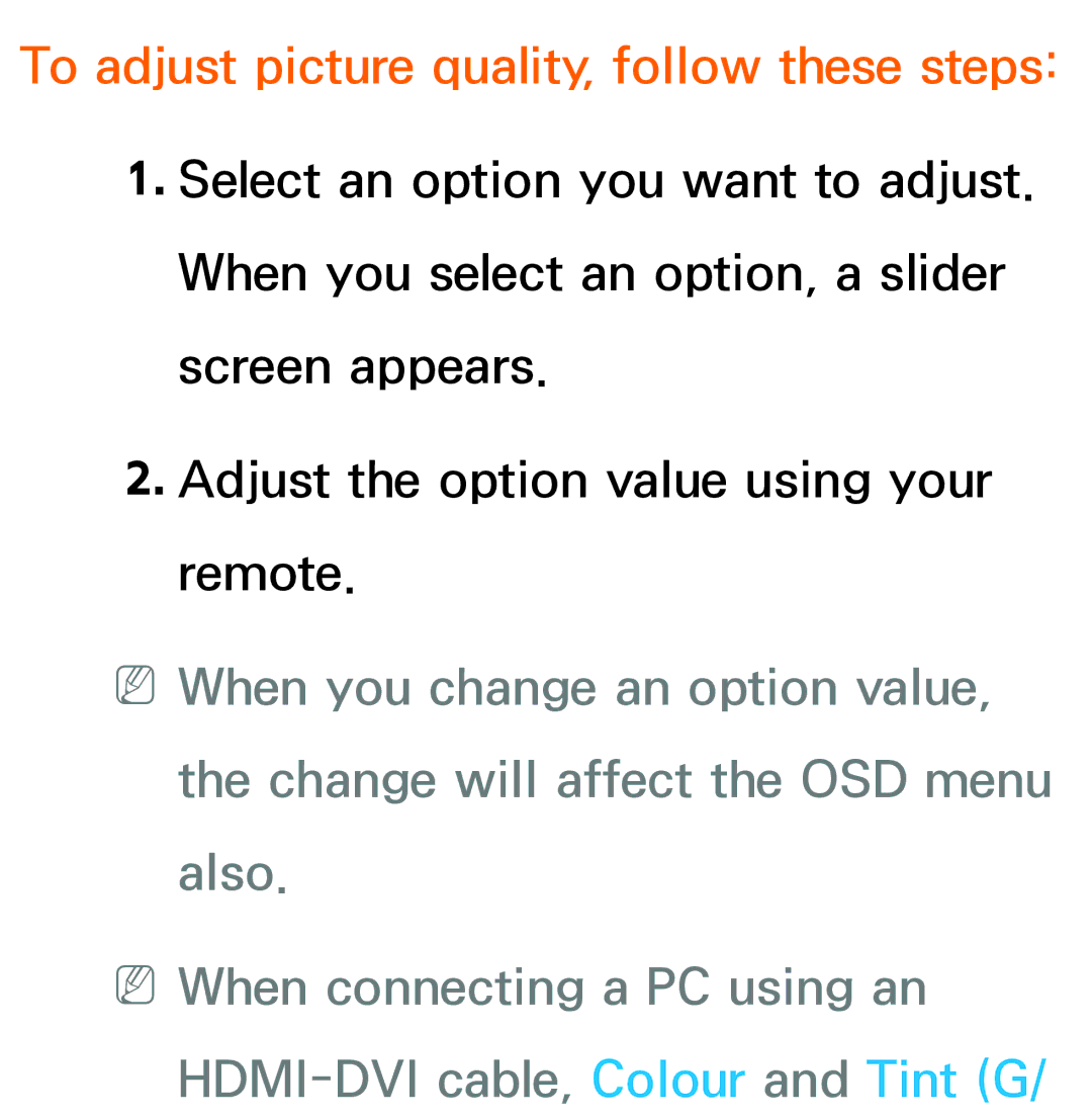 Samsung UE40ES8000SXTK, UE40ES8090SXZG, UE46ES8000SXXN, UE46ES8000SXXC manual To adjust picture quality, follow these steps 