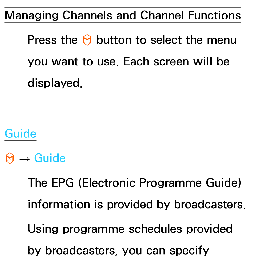 Samsung UE75ES9000SXTK, UE40ES8090SXZG, UE40ES8000SXTK, UE46ES8000SXXN, UE46ES8000SXXC, UE46ES7000SXXC manual Guide → Guide 