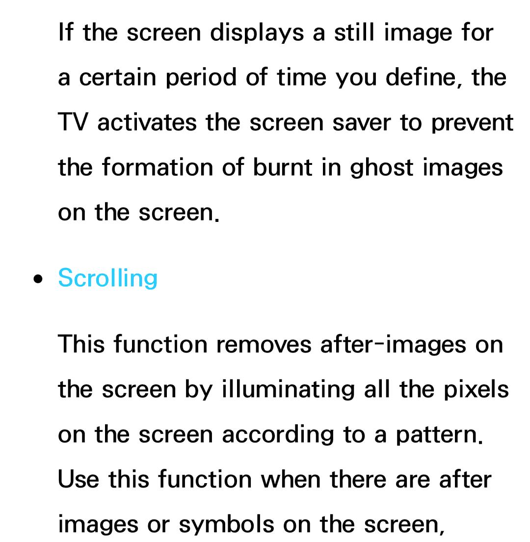 Samsung UE75ES9000SXXH, UE40ES8090SXZG, UE40ES8000SXTK, UE46ES8000SXXN, UE46ES8000SXXC, UE46ES7000SXXC manual Scrolling 