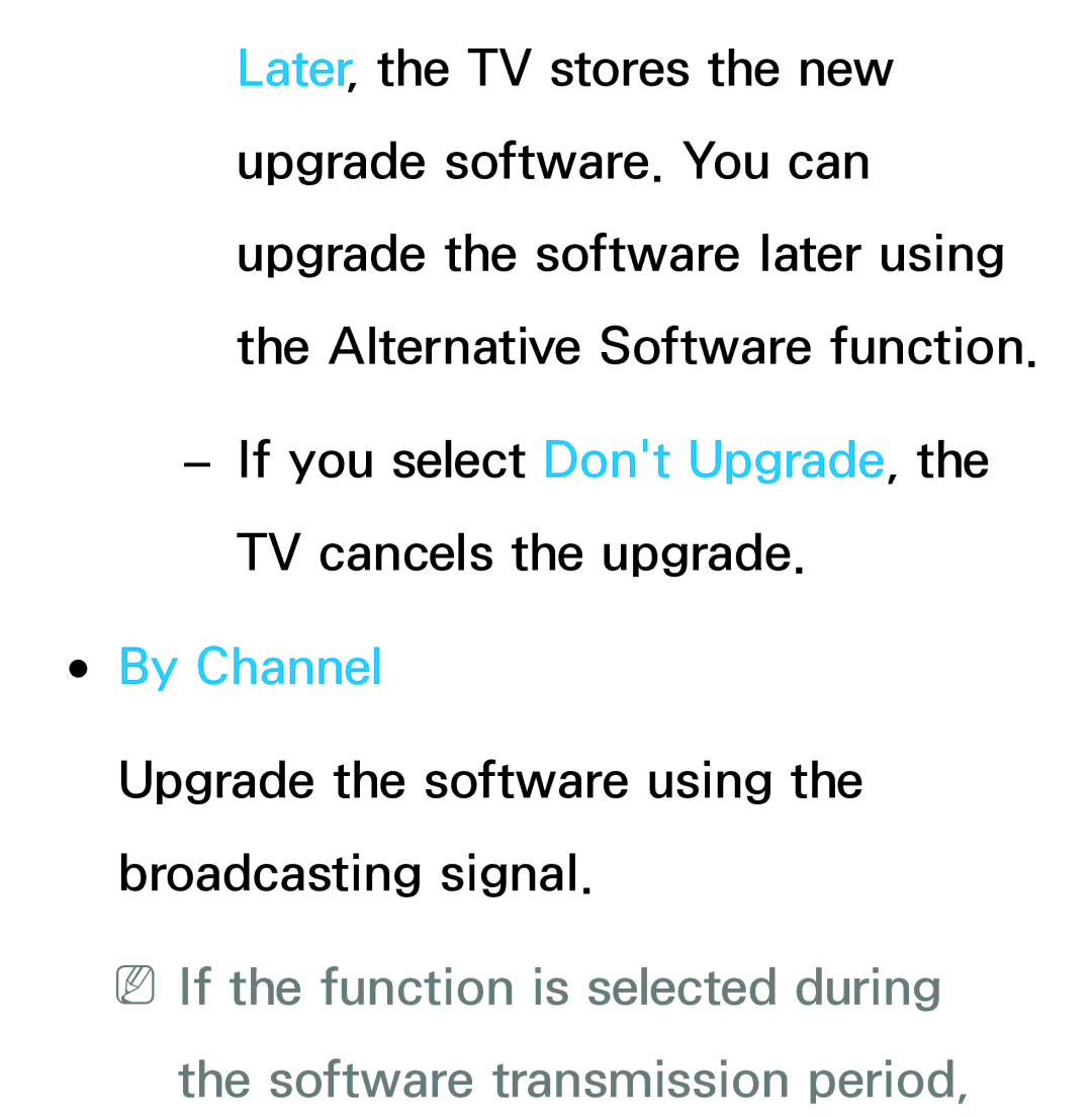 Samsung UE65ES8007UXRU, UE40ES8090SXZG, UE40ES8000SXTK, UE46ES8000SXXN, UE46ES8000SXXC, UE46ES7000SXXC manual By Channel 