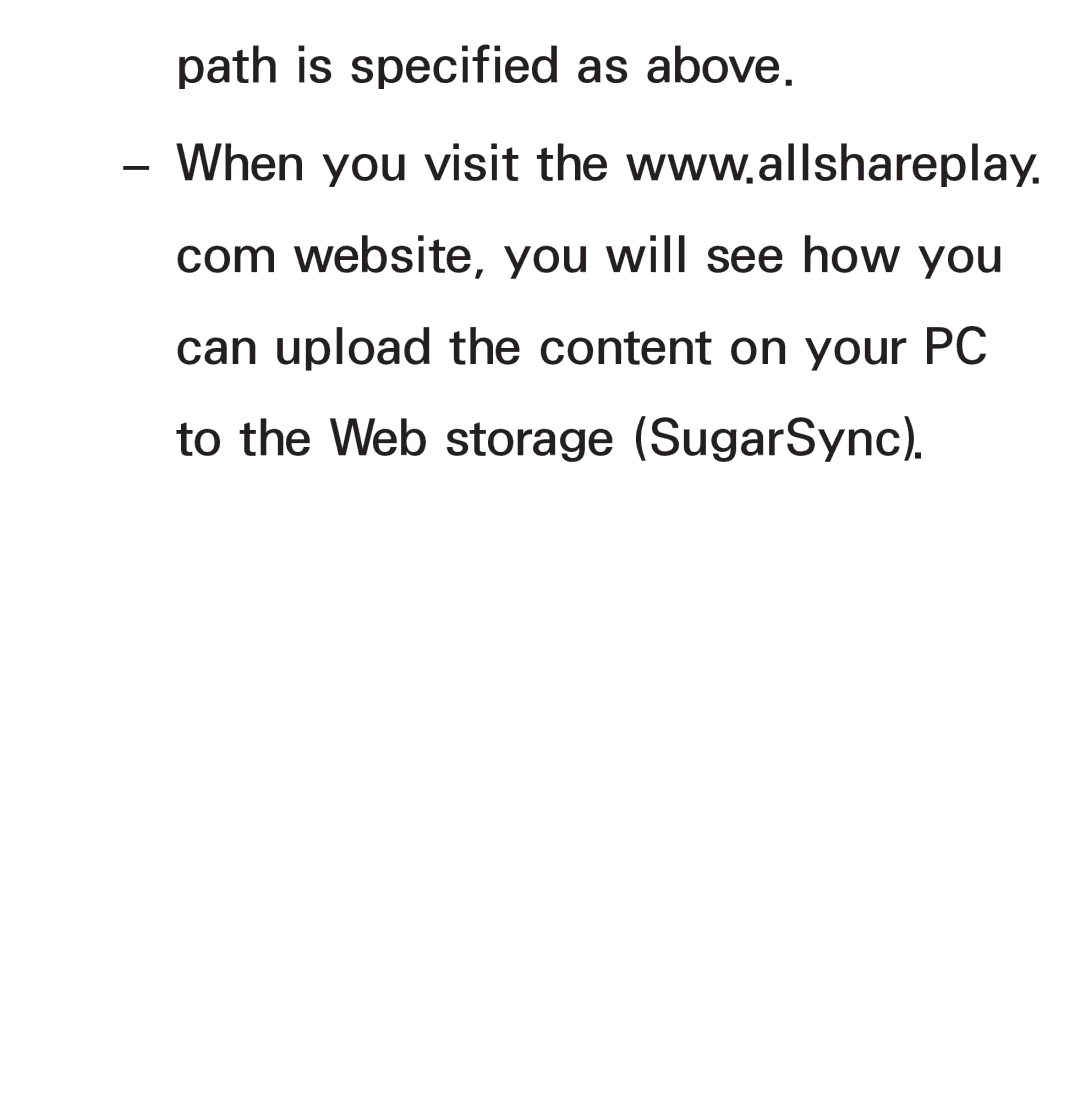 Samsung UE75ES9005UXXE, UE40ES8090SXZG, UE40ES8000SXTK, UE46ES8000SXXN, UE46ES8000SXXC manual Path is specified as above 