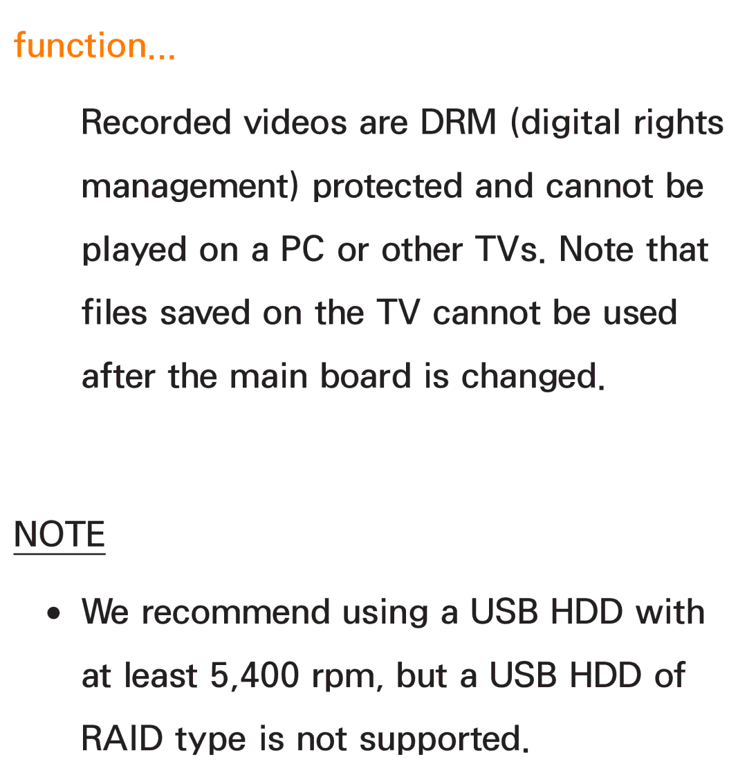 Samsung UE75ES9000SXXH, UE40ES8090SXZG, UE40ES8000SXTK, UE46ES8000SXXN, UE46ES8000SXXC, UE46ES7000SXXC, UE55ES8000SXXH Function 