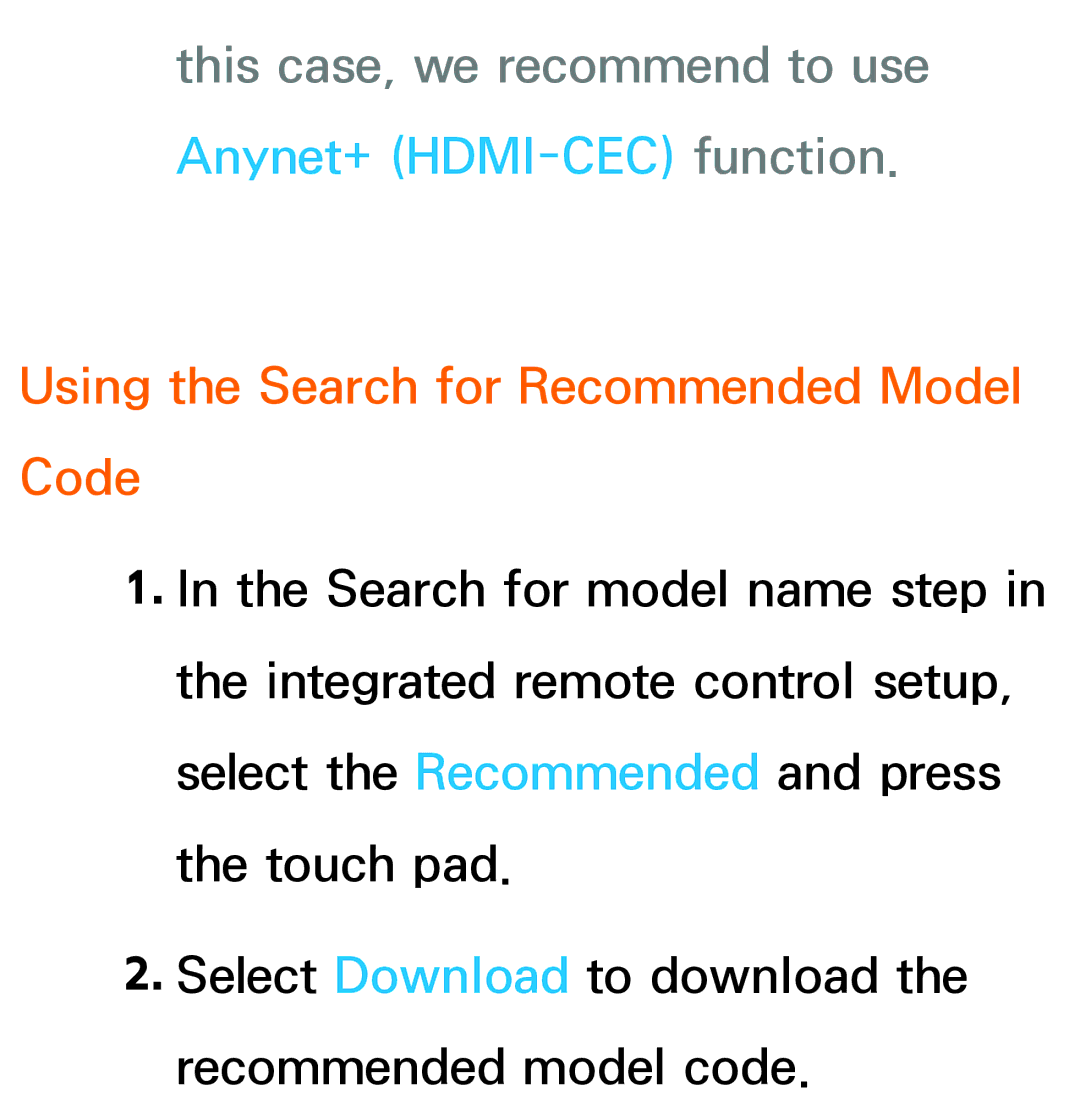 Samsung UE55ES7005UXXE, UE40ES8090SXZG, UE40ES8000SXTK manual This case, we recommend to use Anynet+ HDMI-CECfunction 
