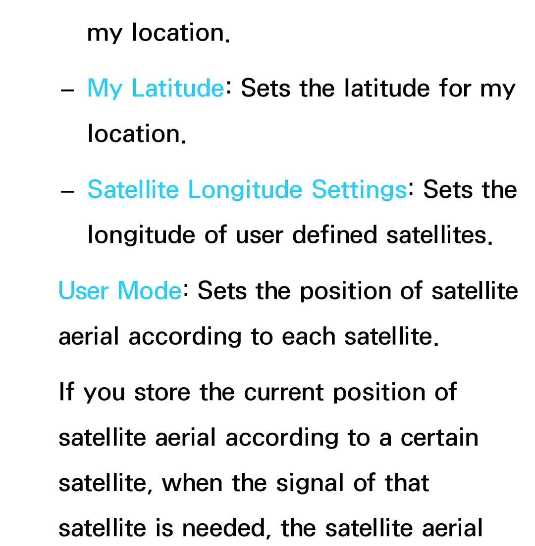 Samsung UE46ES7507UXRU, UE40ES8090SXZG, UE40ES8000SXTK, UE46ES8000SXXN, UE46ES8000SXXC manual Satellite Longitude Settings Sets 