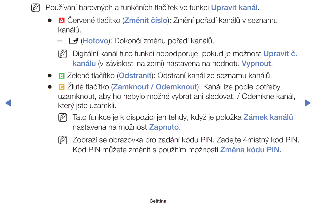 Samsung UE28H4000AWXZG, UE40H5000AWXXH, UE32H4000AWXZG, UE48H5000AWXXH, UE22H5000AWXZG, UE22H5000AWXXH, UE50H5000AWXXH Čeština 