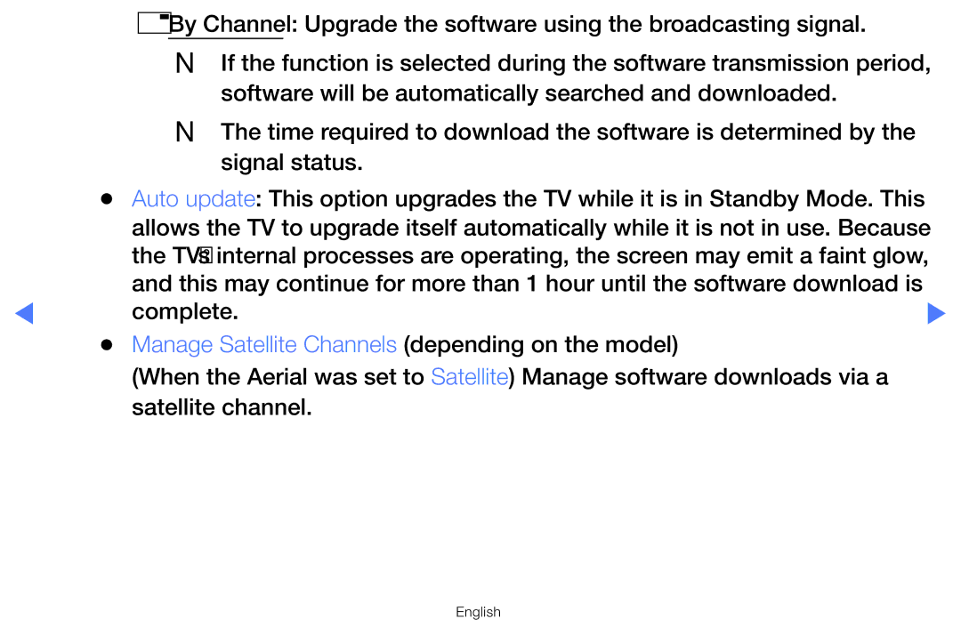 Samsung UE24H4003AWXXH, UE40H5000AWXXH, UE32J4100AWXXH, UE32H4000AWXZG manual Manage Satellite Channels depending on the model 