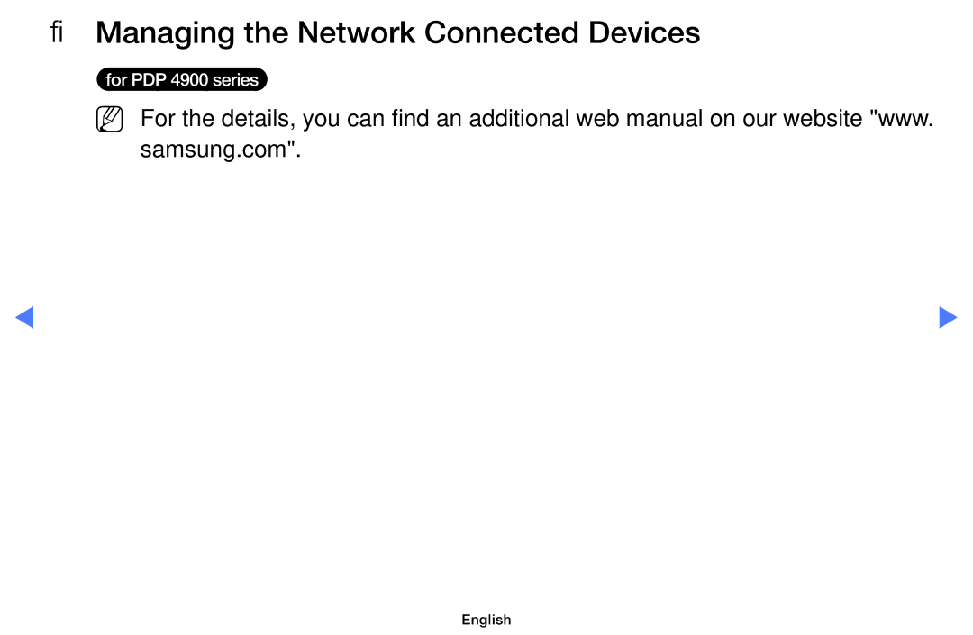 Samsung UE32H5000AWXZF, UE40H5000AWXXH, UE32J4100AWXXH, UE32H4000AWXZG, UE28J4100AWXXH Managing the Network Connected Devices 