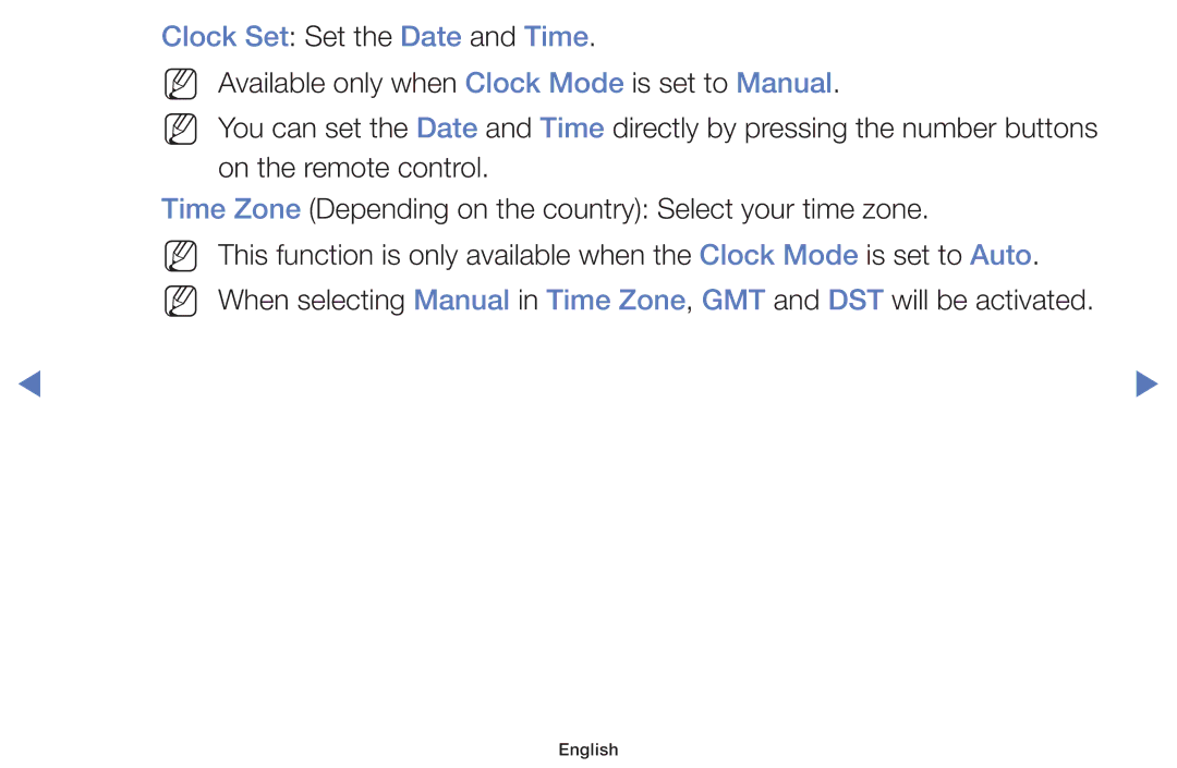 Samsung UE40H5000AKXZT, UE40H5000AWXXH, UE40H5070ASXZG, UE40H5003AWXZG, UE32J4100AWXXH manual Clock Set Set the Date and Time 