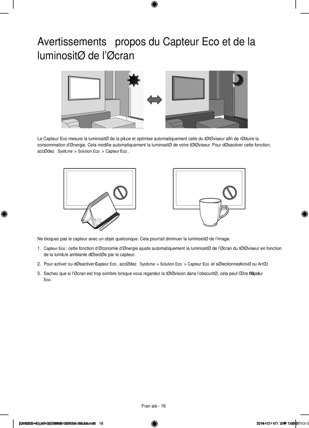 Samsung UE40H5203AWXXC, UE48H5203AWXXC manual Français 