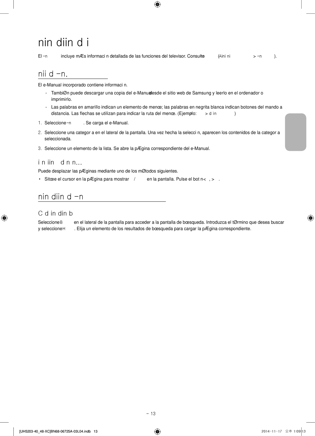 Samsung UE48H5203AWXXC manual Funciones adicionales del televisor, Inicio del e-Manual, Funciones adicionales del e-Manual 