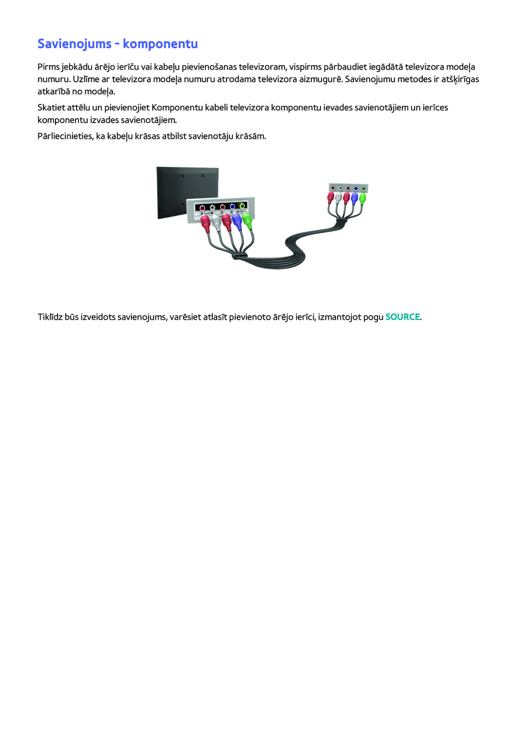 Samsung UE55H6273SSXZG, UE40H6203AWXXH, UE32H5303AWXXH, UE40H5303AWXXH, UE46H5303AWXXH, UE50H5373SSXZG Savienojums komponentu 