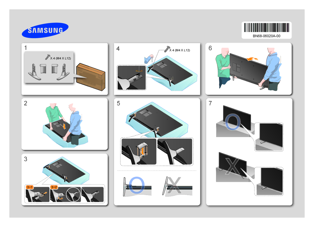 Samsung UE40H6410AUXRU, UE40H6410AUXMS, UE32H6410AUXRU, UE48H6410AUXMS, UE32H6410AUXMS, UE48H6410AUXRU manual BN68-06020A-00 