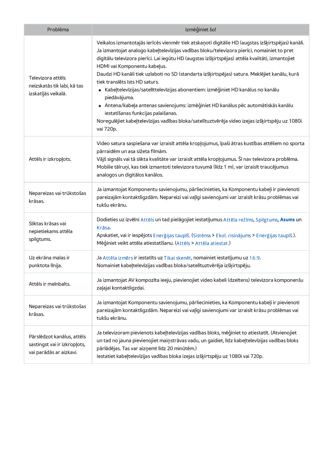 Samsung UE40H6690SVXZG manual Krāsa 