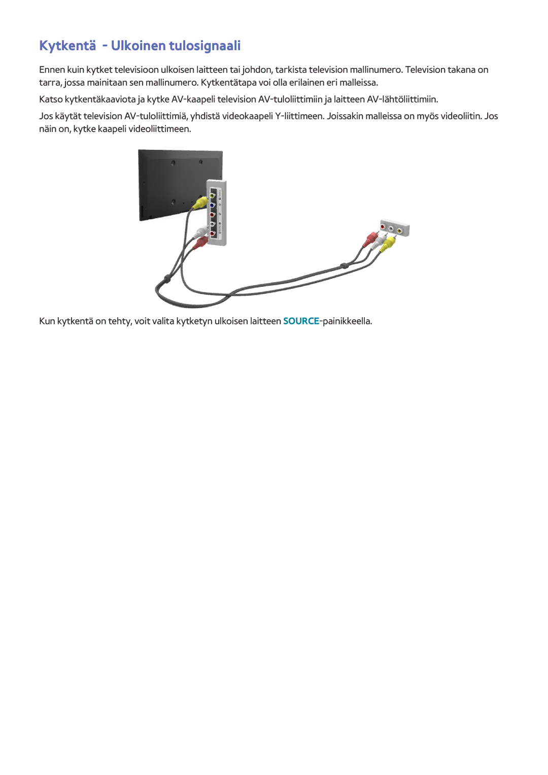 Samsung UE65HU8205TXXE, UE40HU6905UXXE, UE55HU8205TXXE, UE65HU7205UXXE, UE65HU7105UXXE manual Kytkentä Ulkoinen tulosignaali 