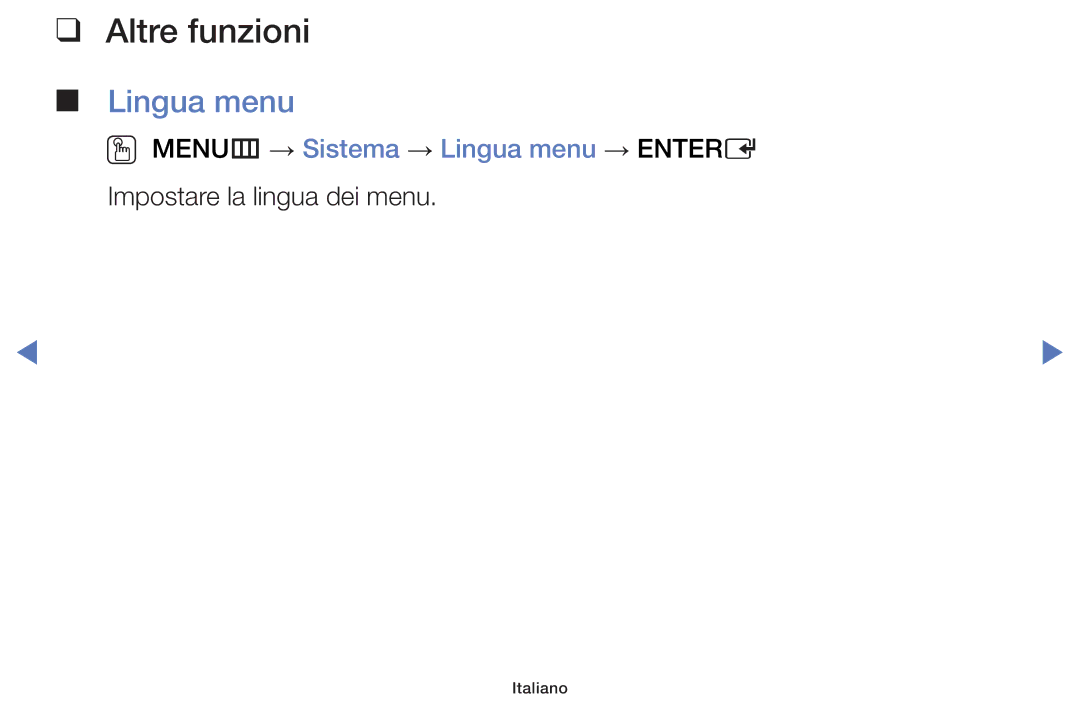 Samsung UE28J4100AKXZT, UE40J5150ASXZG, UE32H5000AWXXH, UE32H4000AKXZT manual OO MENUm → Sistema → Lingua menu → Entere 