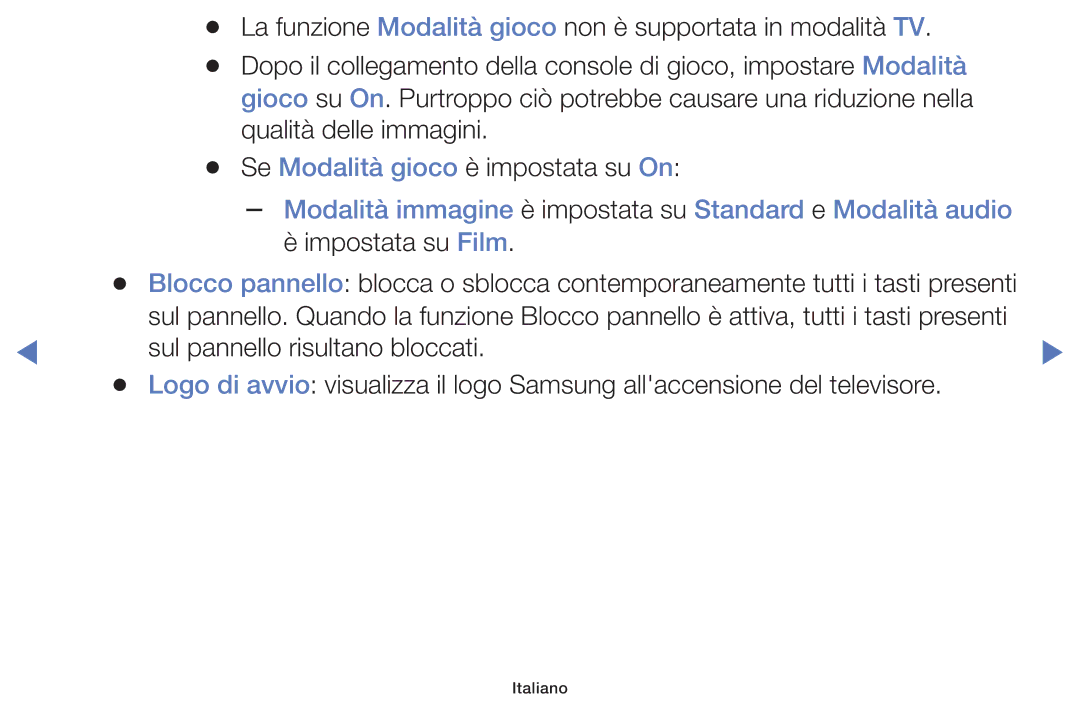 Samsung UE40H5000AKXZT, UE40J5150ASXZG manual Modalità immagine è impostata su Standard e Modalità audio, Impostata su Film 