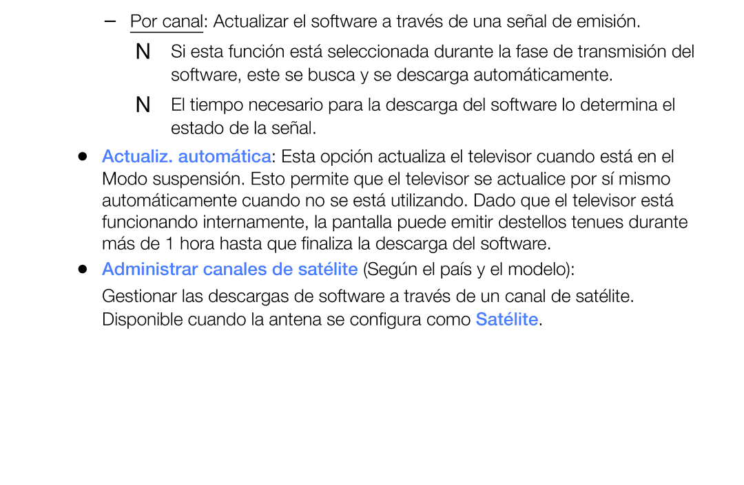 Samsung UE55J5170ASXZG, UE40J5170ASXZG, UE32J4000AWXXC manual Administrar canales de satélite Según el país y el modelo 