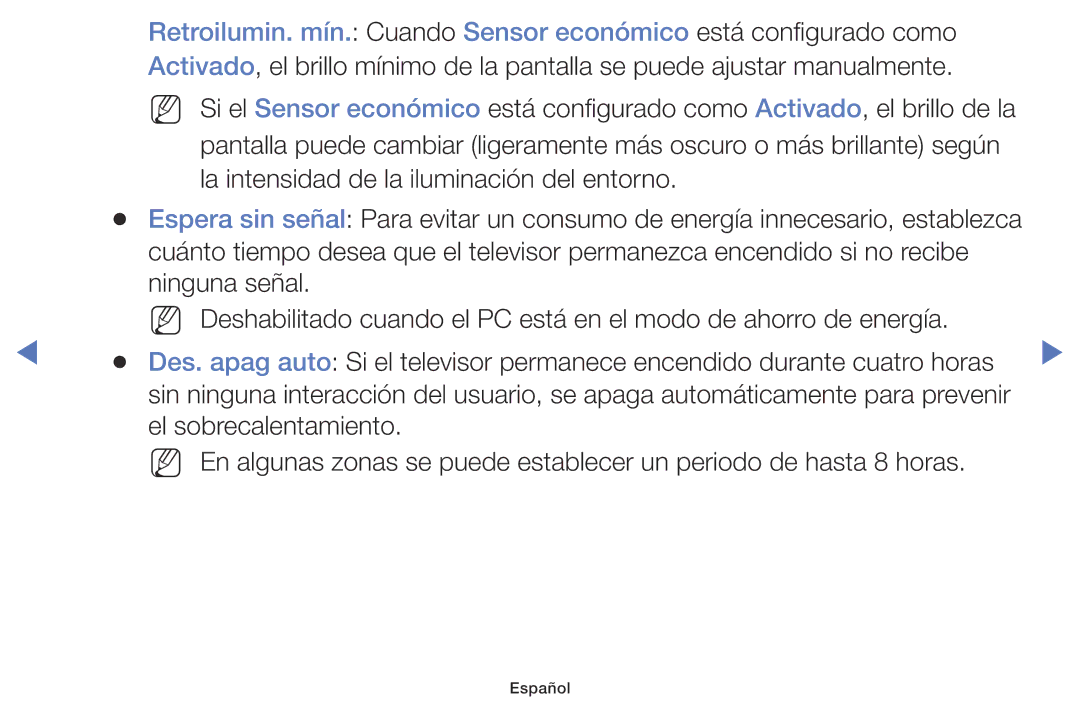 Samsung UE28J4100AWXXC, UE40J5170ASXZG, UE32J4000AWXXC, UE32J5000AWXXC manual La intensidad de la iluminación del entorno 