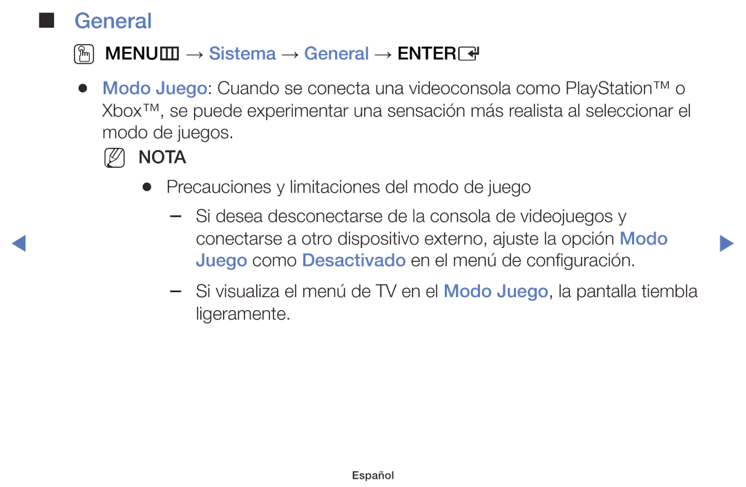 Samsung UE32J4000AWXXC, UE40J5170ASXZG, UE32J5000AWXXC, UE55J5170ASXZG manual OO MENUm → Sistema → General → Entere 