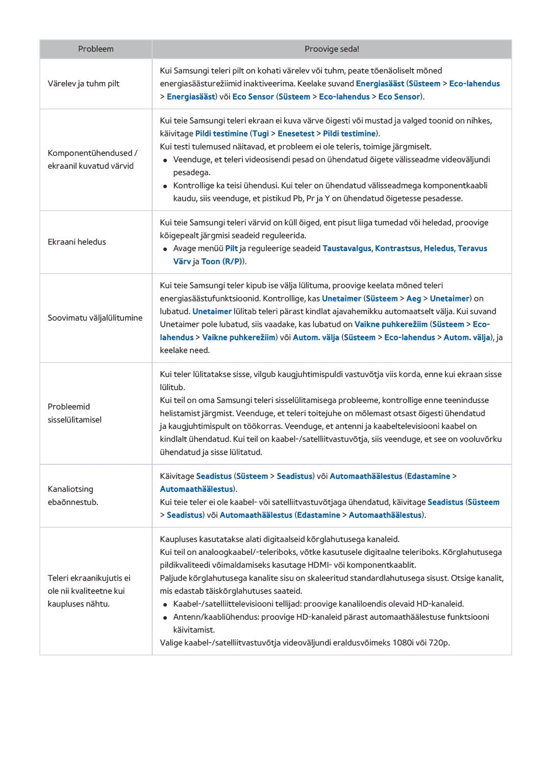 Samsung UE48J5250SSXZG, UE40J5250SSXZG, UE32J5250ASXZG manual Seadistus või Automaathäälestus Edastamine Automaathäälestus 