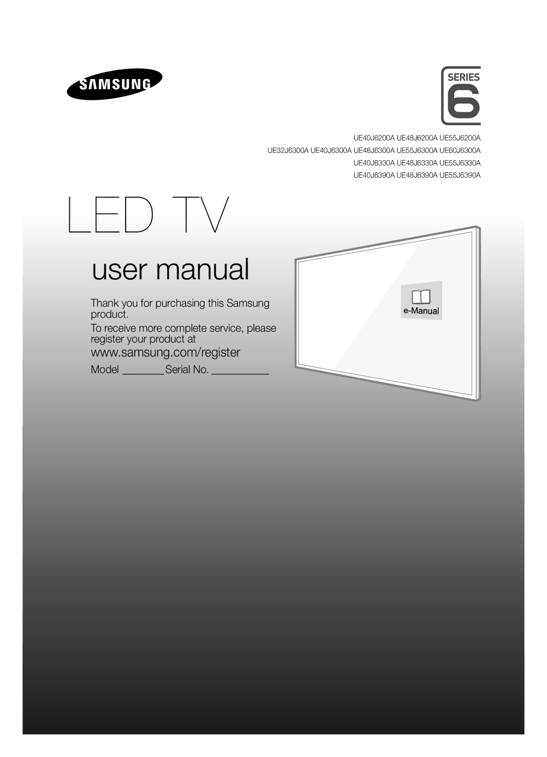 Samsung UE55J6200AUXRU, UE40J6390AUXRU, UE55J6330AUXRU, UE55J6390AUXRU, UE48J6330AUXRU, UE48J6390AUXRU, UE32J6300AUXRU Led Tv 