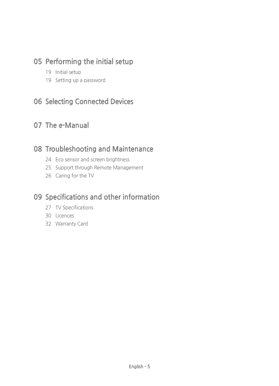 Samsung UE55JU6410UXZF, UE40JU6410UXXC, UE48JU6400KXXC, UE55JU6400KXZT, UE60JU6400KXZF manual Performing the initial setup 