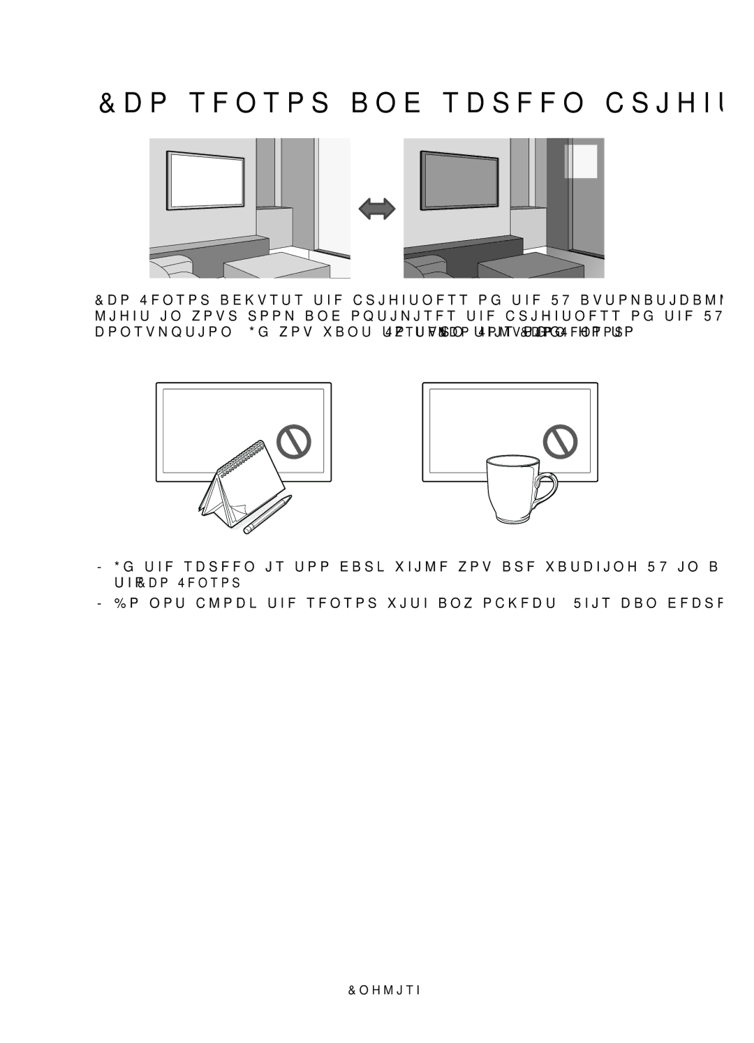 Samsung UE75JU7000TXXC, UE40JU7000TXZF, UE65JU7000TXZF, UE75JU7000TXZF, UE75JU7000TXZT manual Eco sensor and screen brightness 