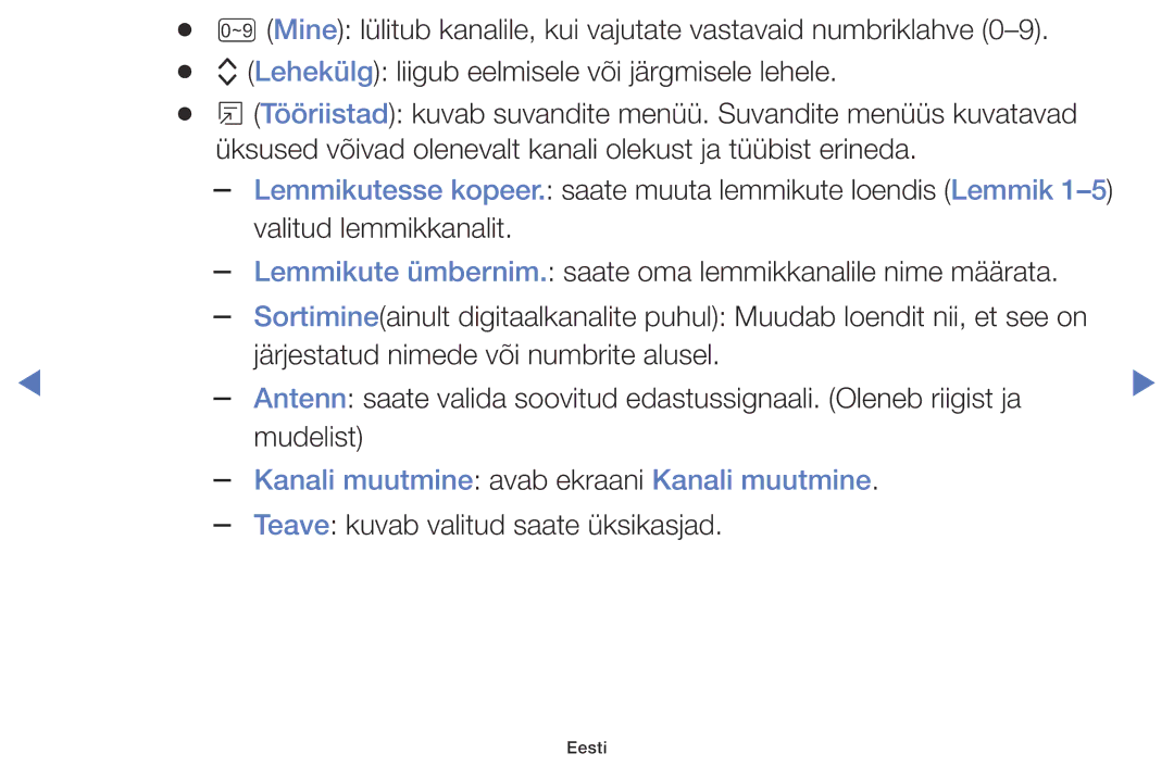 Samsung UE49K5102AKXBT, UE40K5102AKXBT, UE32K5102AKXBT manual Kanali muutmine avab ekraani Kanali muutmine 