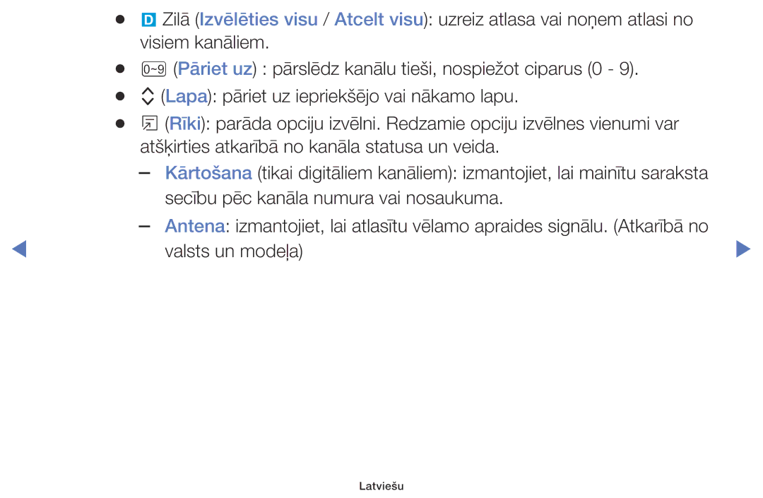 Samsung UE40K5102AKXBT, UE32K5102AKXBT, UE49K5102AKXBT manual Secību pēc kanāla numura vai nosaukuma 