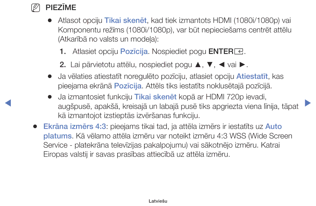 Samsung UE49K5102AKXBT, UE40K5102AKXBT, UE32K5102AKXBT manual Kā izmantojot izstieptās izvēršanas funkciju 