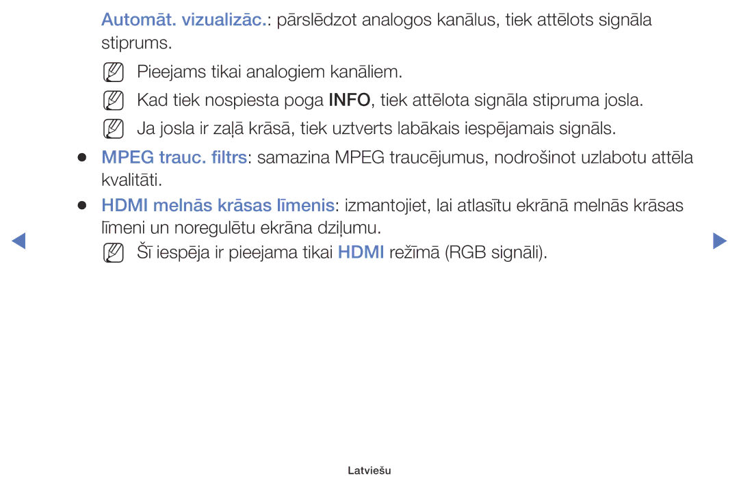 Samsung UE40K5102AKXBT, UE32K5102AKXBT, UE49K5102AKXBT manual Latviešu 