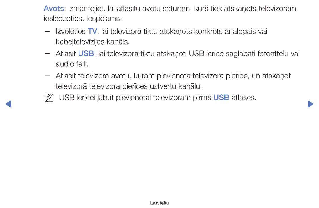 Samsung UE32K5102AKXBT, UE40K5102AKXBT, UE49K5102AKXBT manual Latviešu 