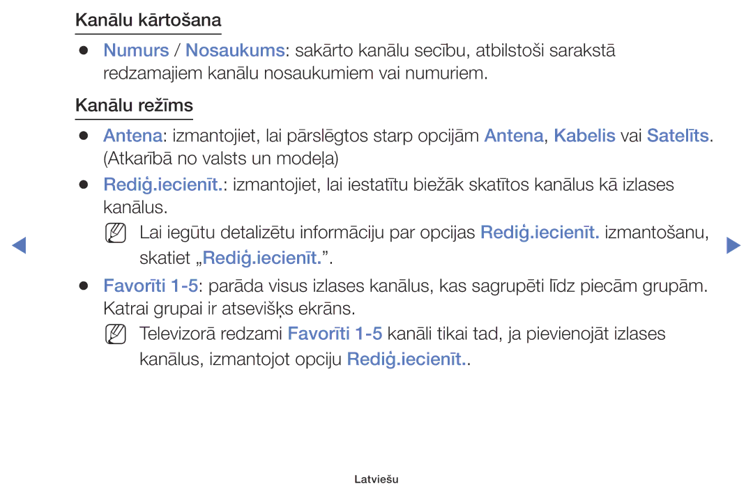 Samsung UE49K5102AKXBT, UE40K5102AKXBT, UE32K5102AKXBT manual Skatiet „Rediģ.iecienīt 