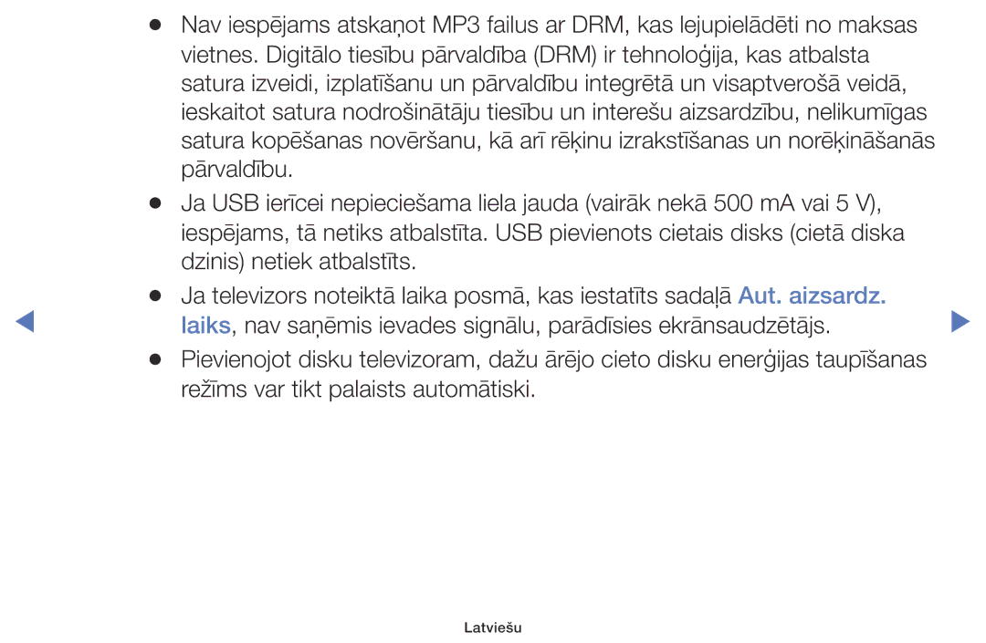 Samsung UE49K5102AKXBT, UE40K5102AKXBT, UE32K5102AKXBT manual Režīms var tikt palaists automātiski 