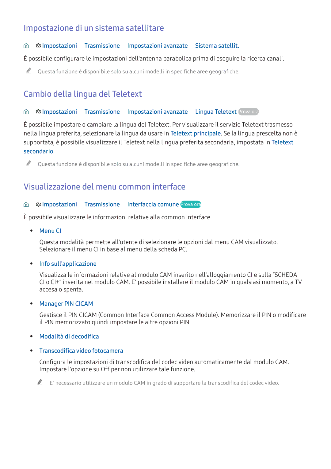 Samsung UE40K5679SUXZG, UE40K5659SUXZG manual Impostazione di un sistema satellitare, Cambio della lingua del Teletext 