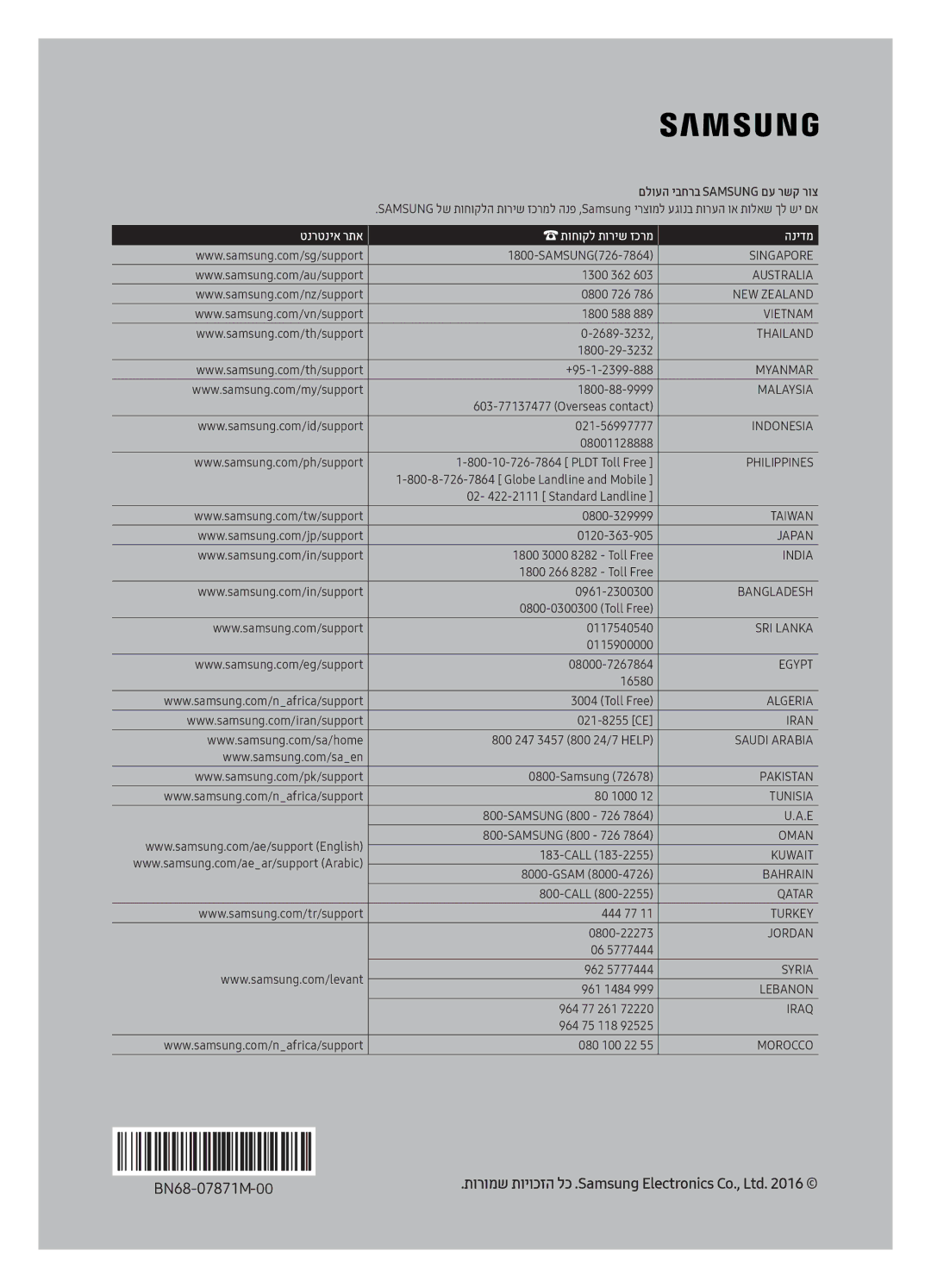 Samsung UE49K6500AUXSQ, UE40K6500AUXSQ, UE55K6500AUXSQ manual טנרטניא רתא תוחוקל תוריש זכרמ הנידמ 