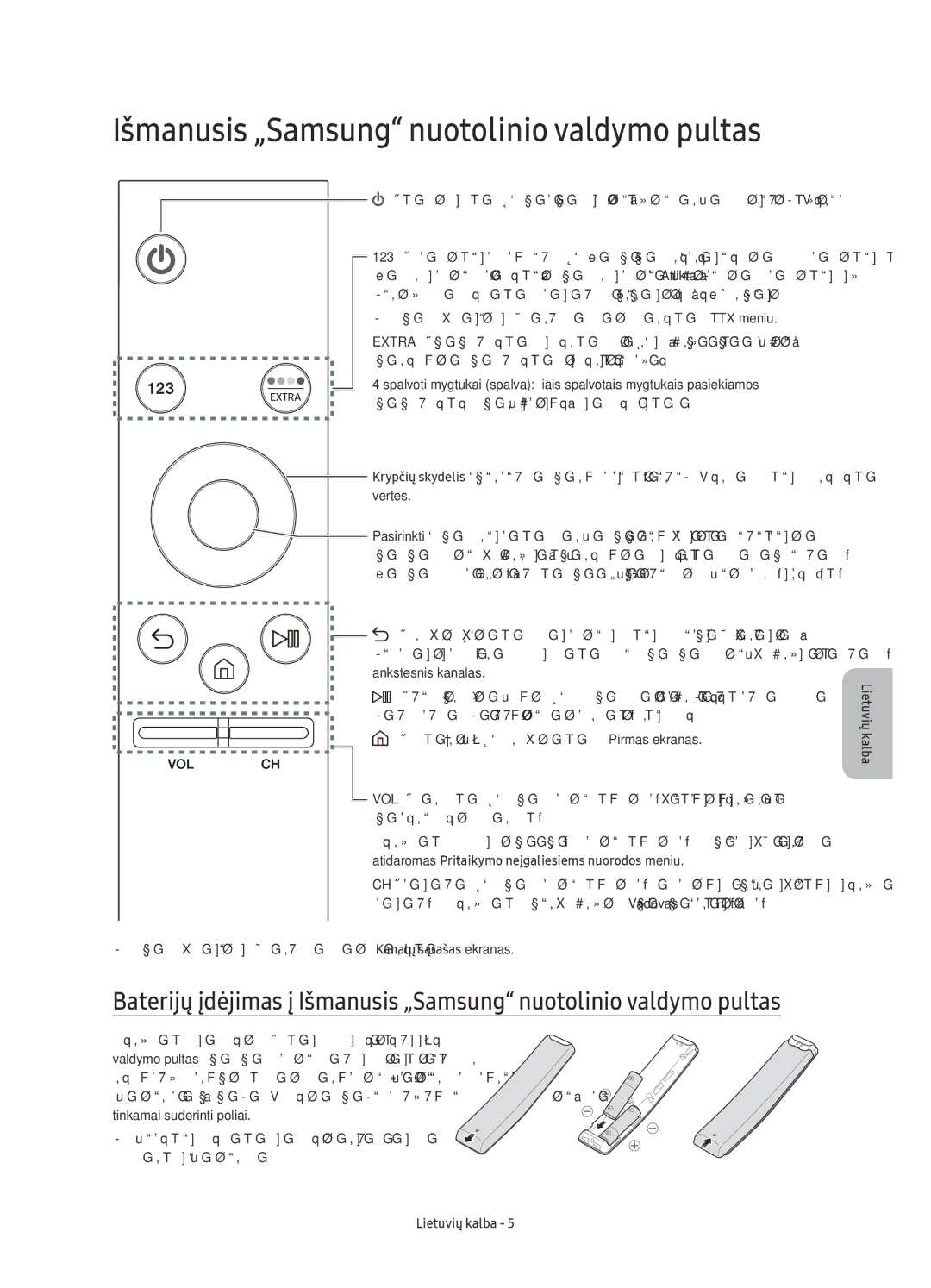 Samsung UE43KU6400SXXN, UE40KU6400SXXH, UE55KU6400SXXH, UE65KU6400SXXH manual Išmanusis „Samsung nuotolinio valdymo pultas 