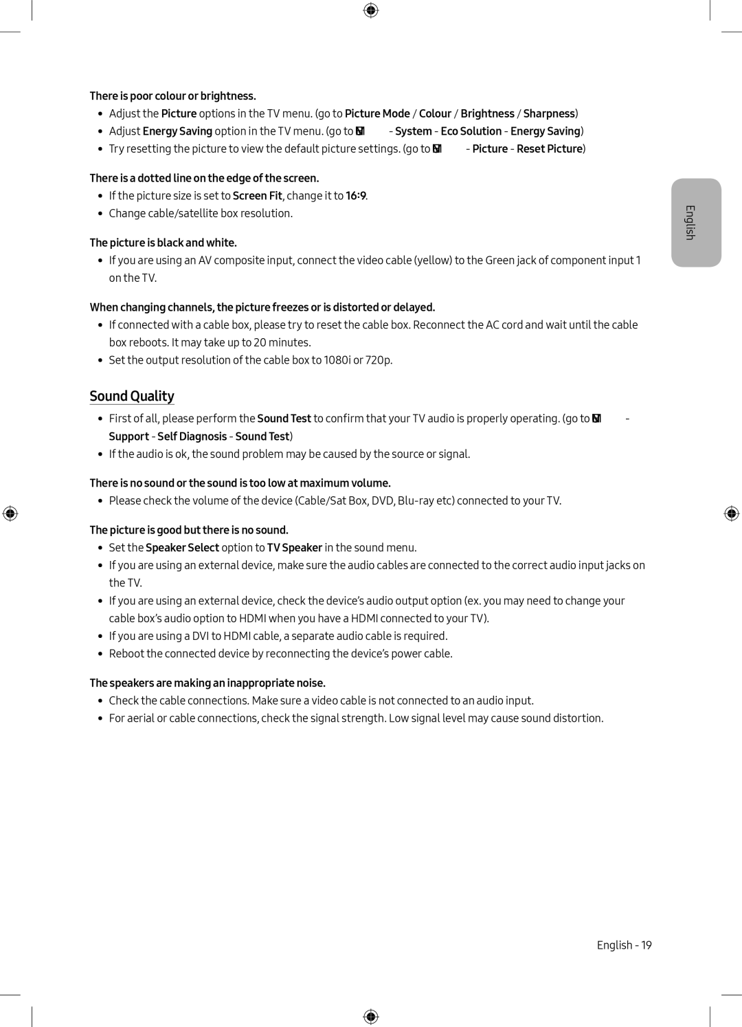 Samsung UE49M5000AUXRU, UE40M5000AUXRU manual Sound Quality 