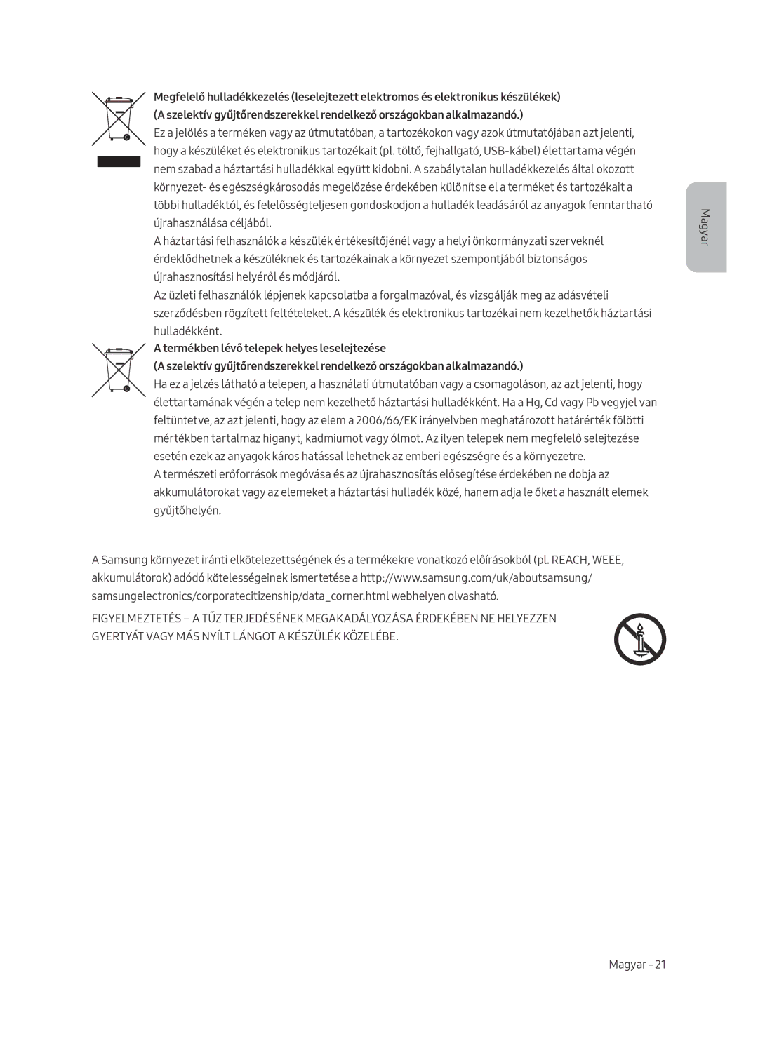 Samsung UE65MU6402UXXH, UE40MU6402UXXH, UE55MU6402UXXH, UE49MU6402UXXH manual Magyar 