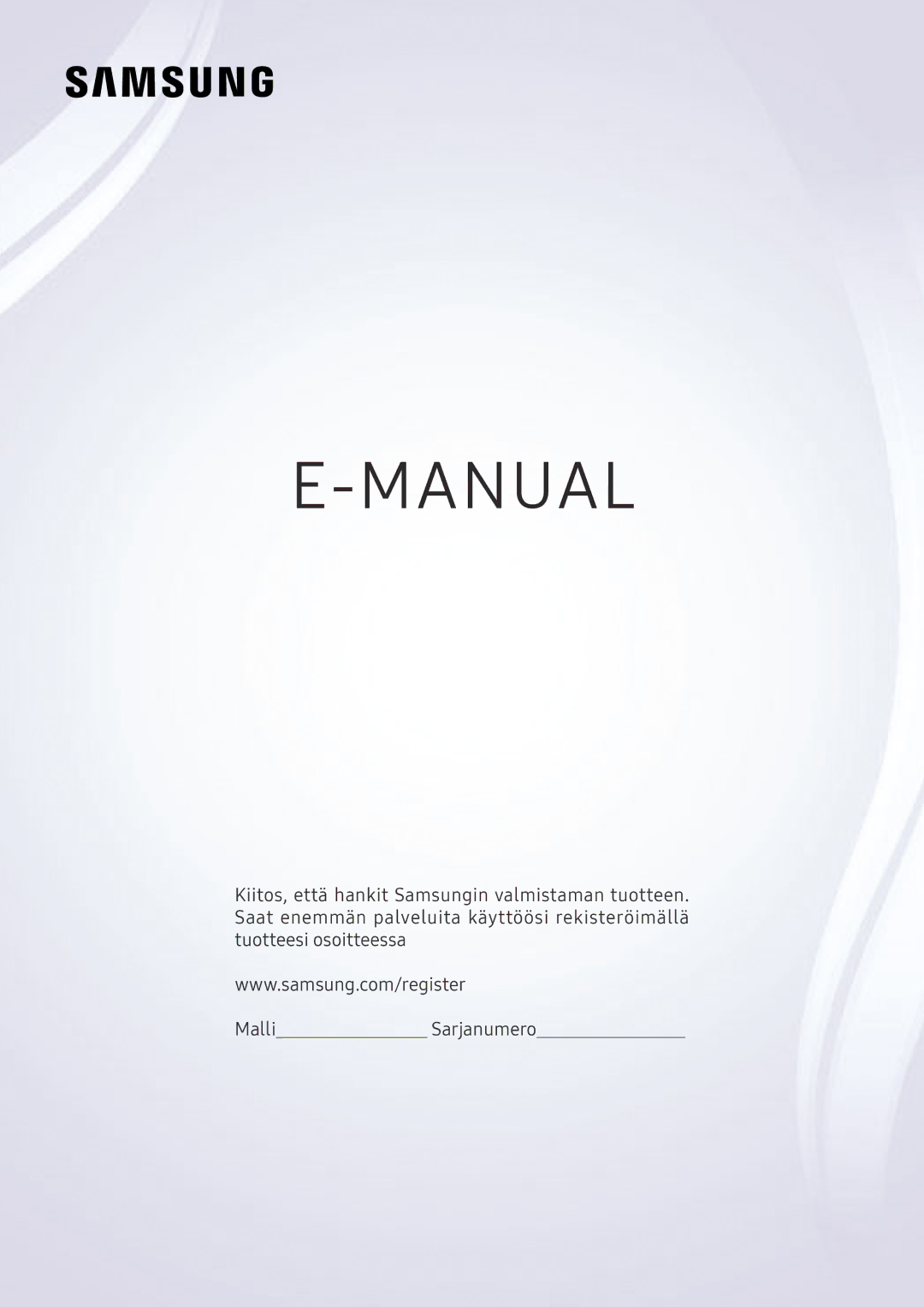 Samsung QE75Q7FAMTXXC, UE40MU6455UXXC, QE65Q8CAMTXXC, QE55Q8CAMTXXC, UE82MU7005TXXC, UE65MU9005TXXC manual Manual 