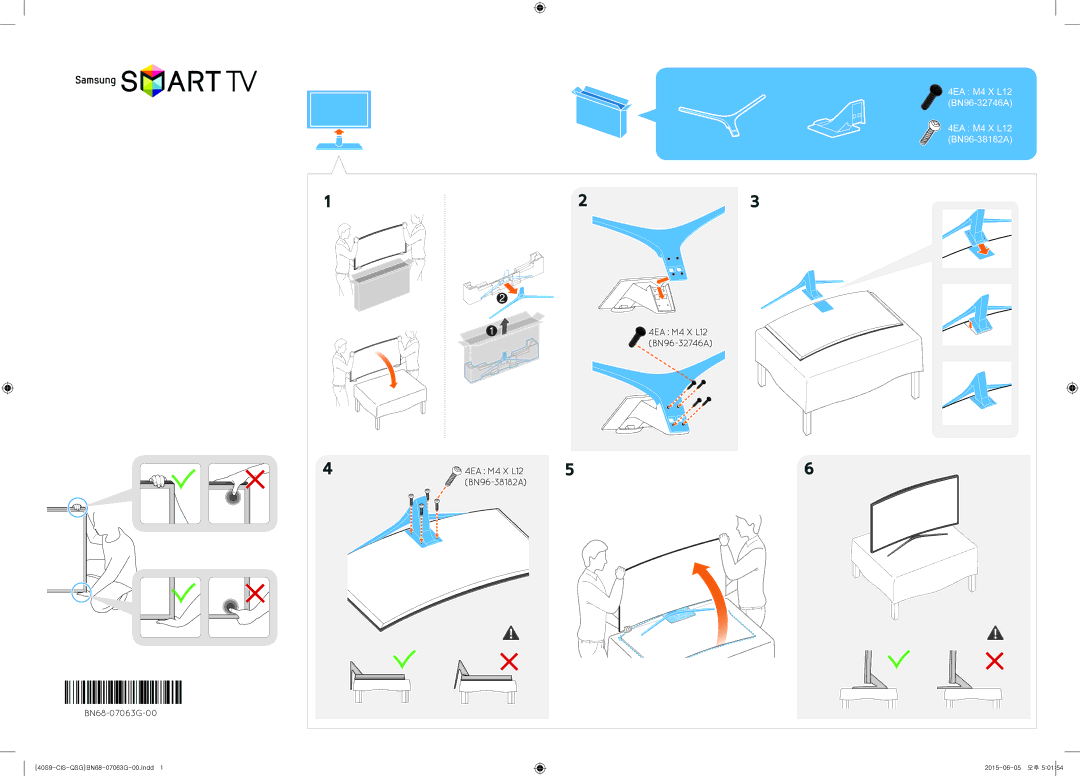 Samsung UE40S9AUXRU manual 4EA M4 X L12 